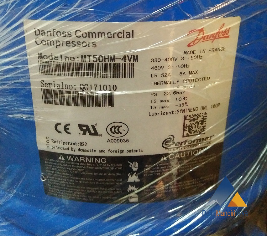 Danfoss Commercial Compressor MT50HM-4VM