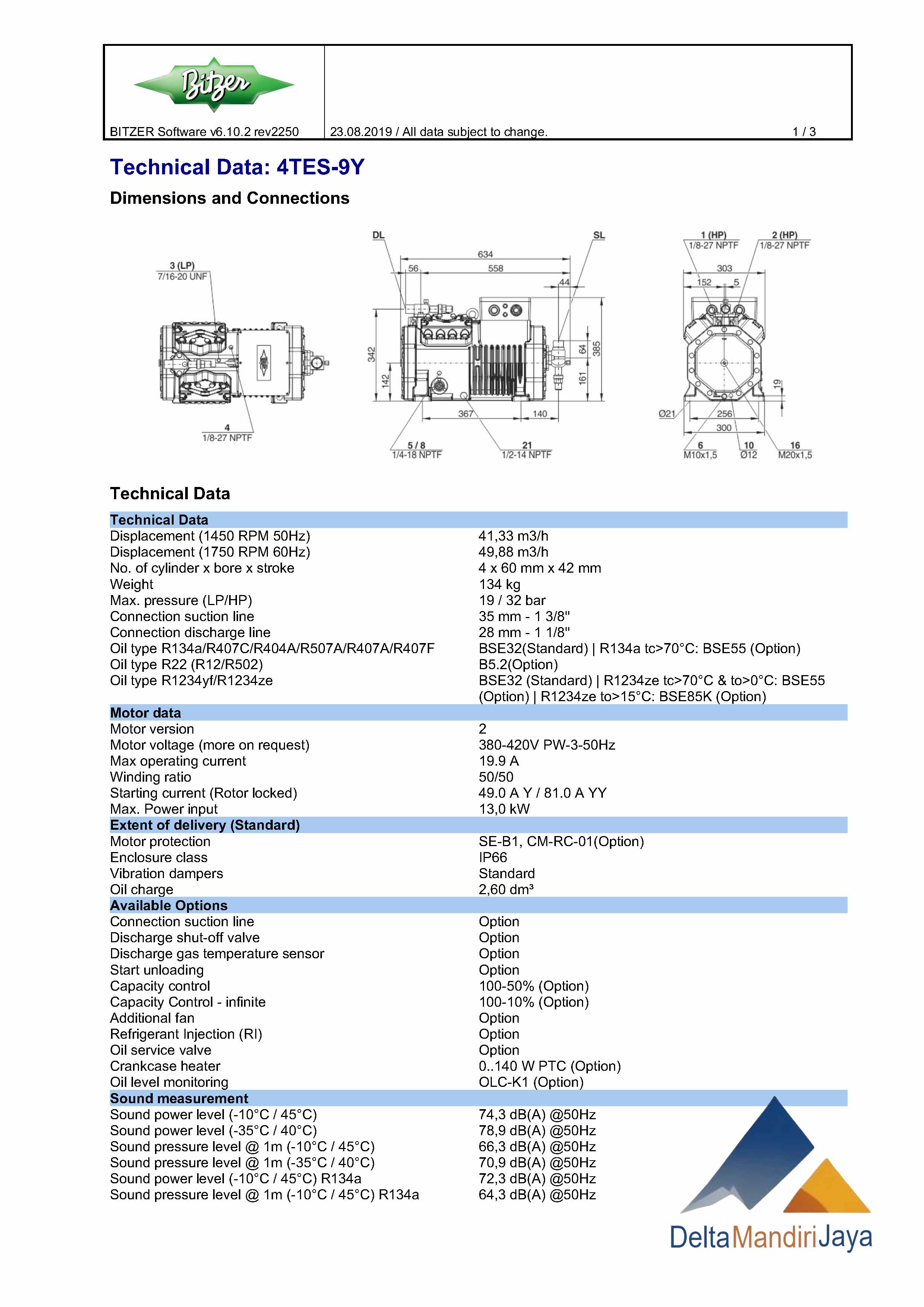 Kompresor Bitzer 4TES-9Y