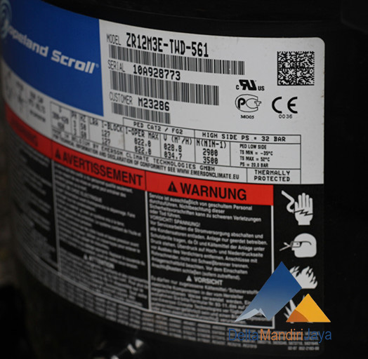 Kompresor Copeland Scroll ZR12M3E-TWD-561