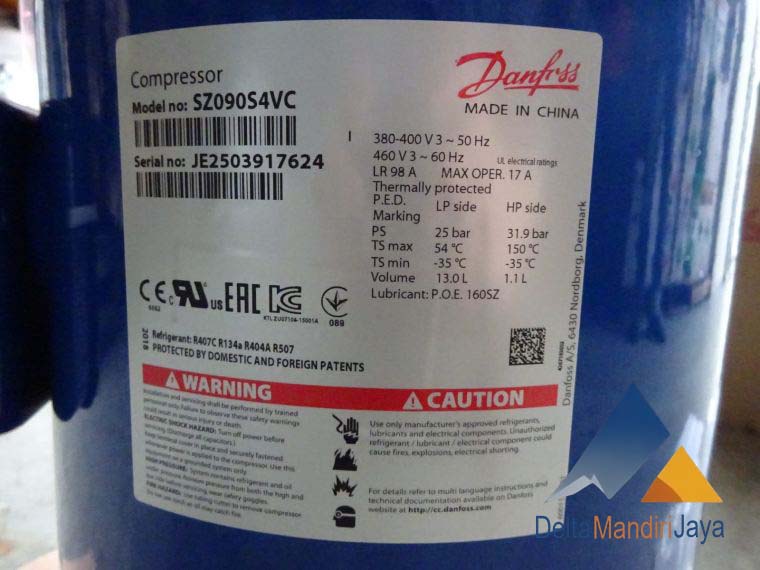  Kompresor Danfoss SZ090S4VC