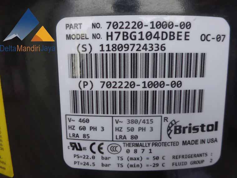 Kompresor Bristol H7BG104DBEE