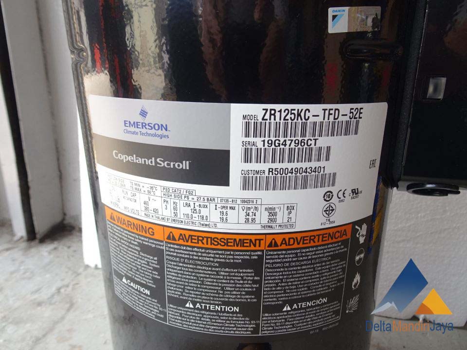 Kompresor Copeland Scroll ZR125KC-TFD-52E