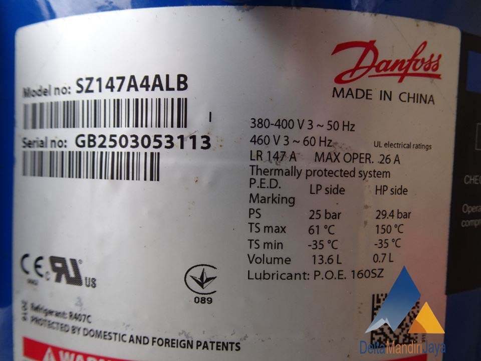 Kompresor Danfoss SZ147A4ALB
