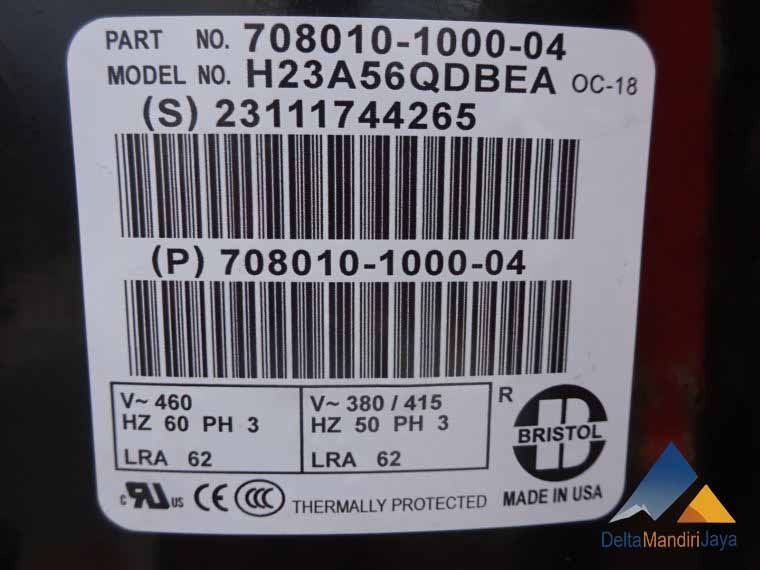 Kompresor Bristol H23A56QDBEA