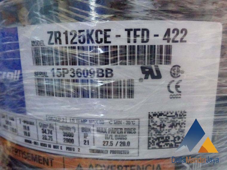 Kompresor ZR125KCE-TFD-422 Copeland