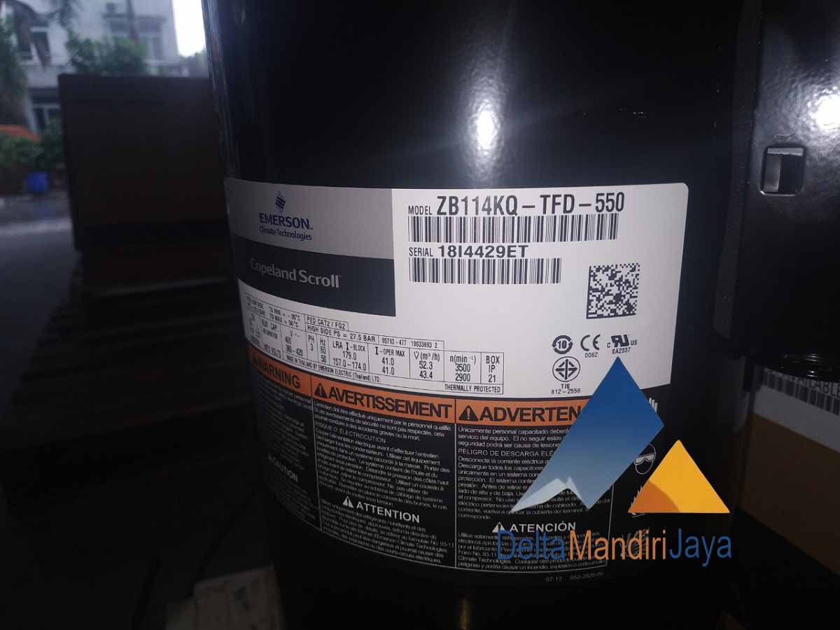 Compressor Emerson Copeland Scroll ZB114KQ-TFD-550