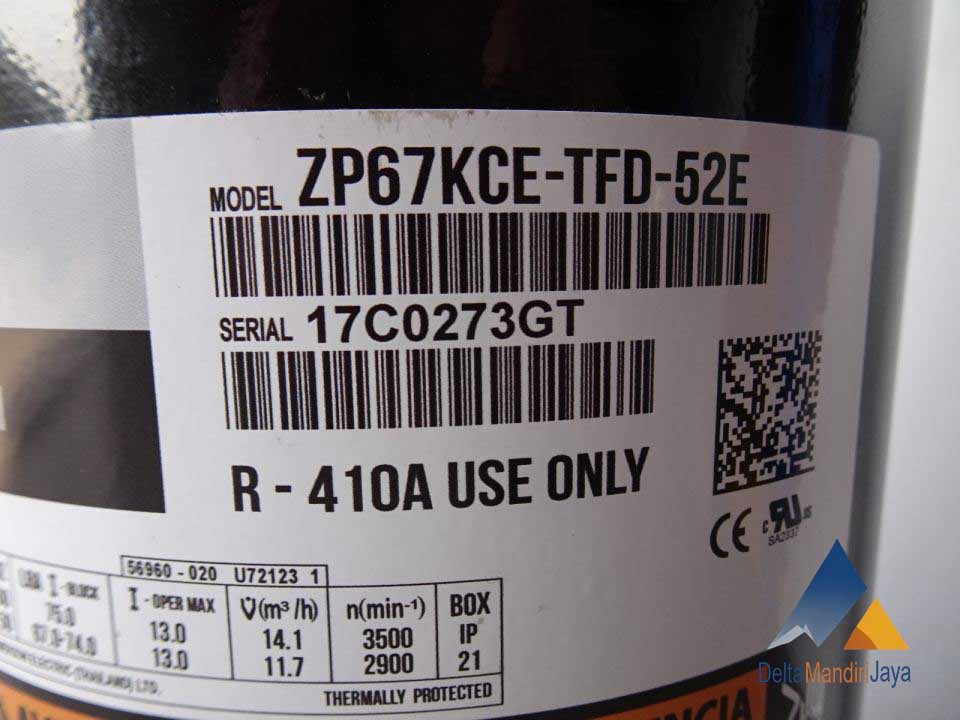 Kompresor Copeland ZP67KCE-TFD-52E