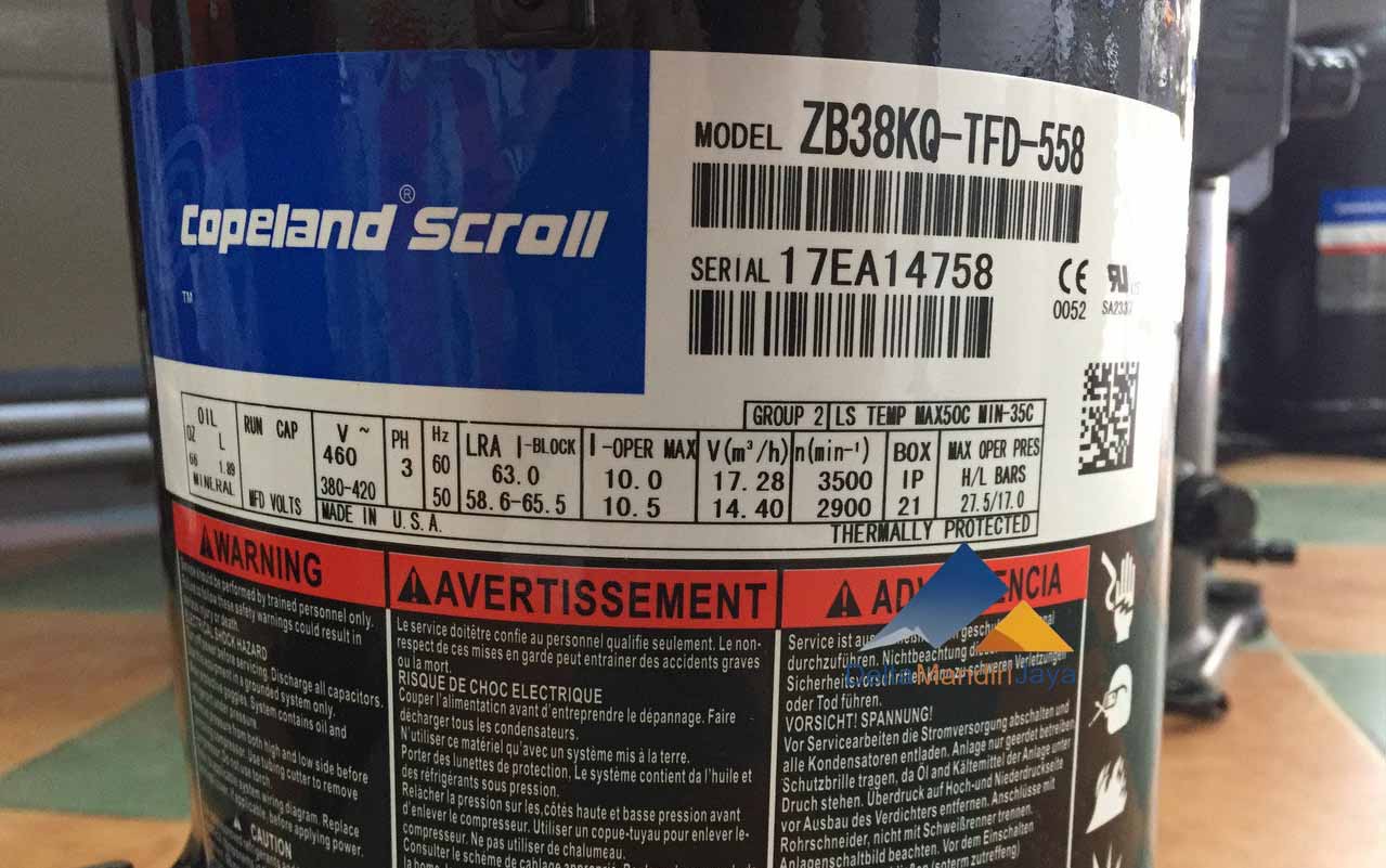 Compressor Copeland Scroll ZB38KQ-TFD-558