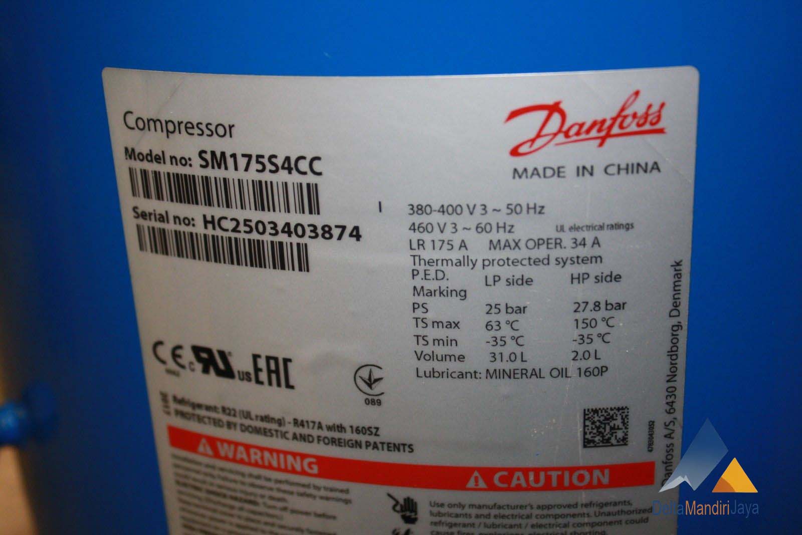 Kompresor Danfoss SM175S4CC