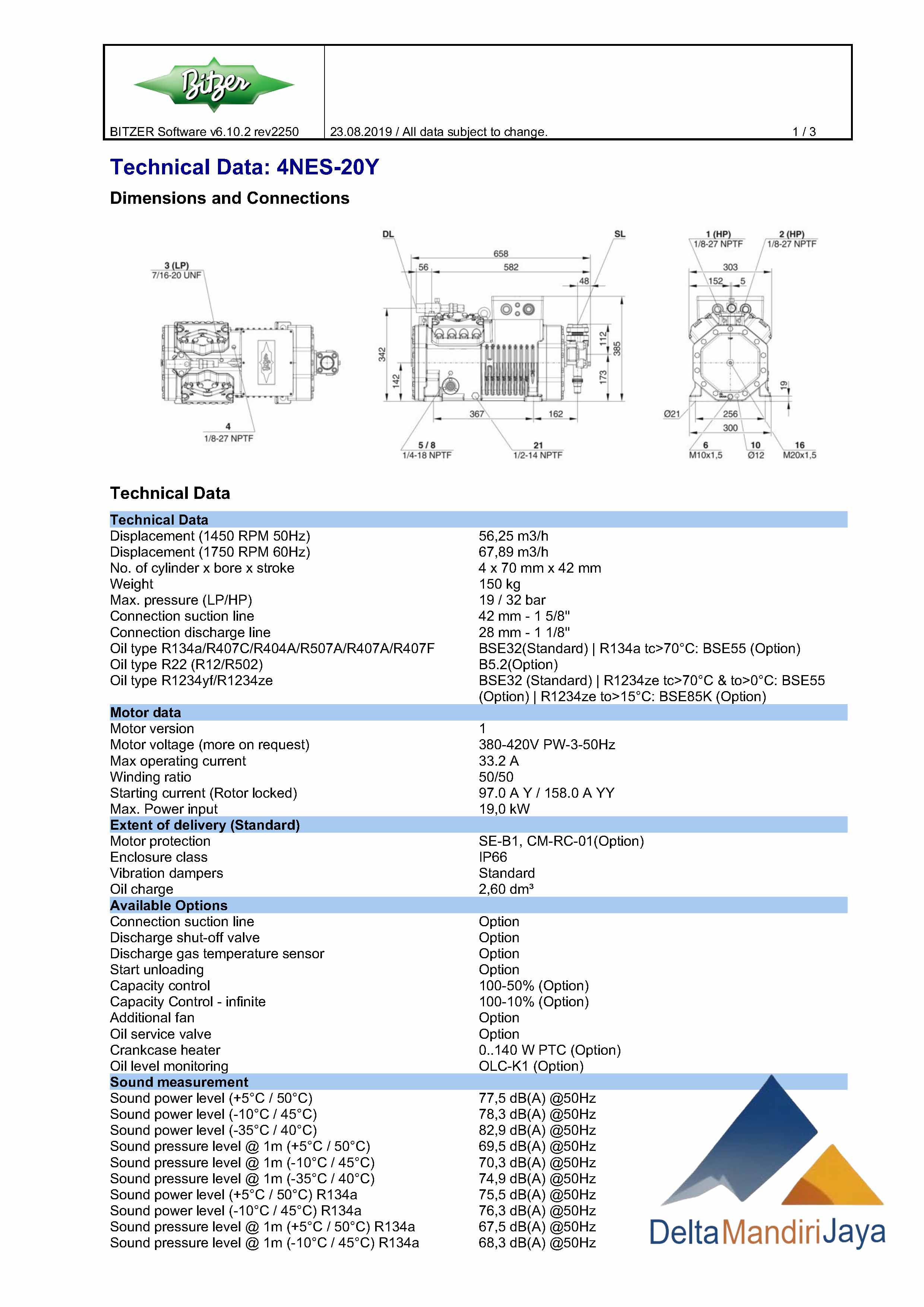 Kompresor Bitzer 4NES-20Y-40P
