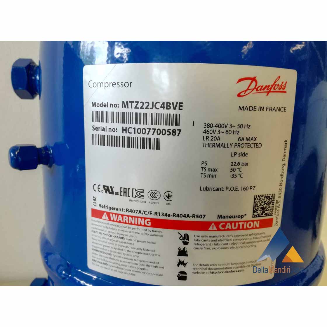 Kompresor Danfoss MTZ22JC4BVE