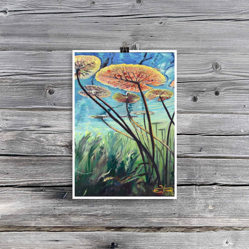 Under Water Lilies II fine art print