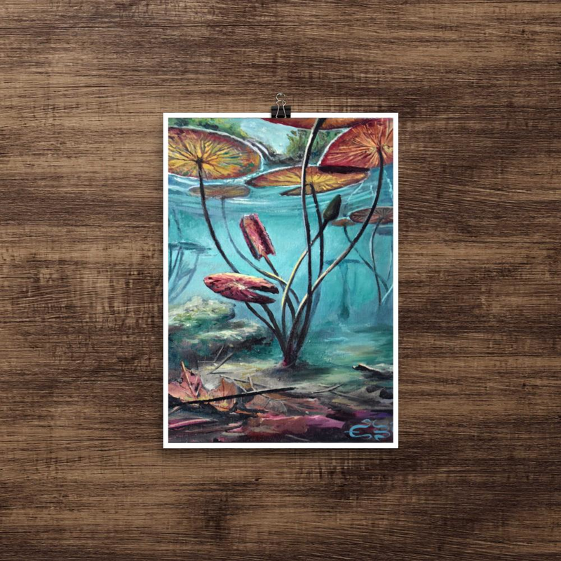 Under Water Lilies I fine art print