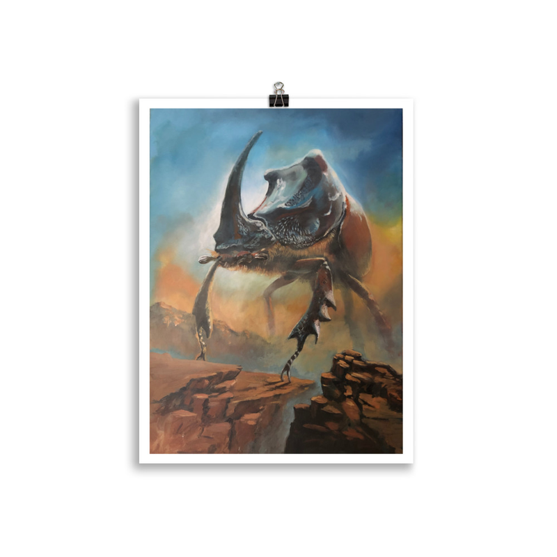 Rhino Beetle - print