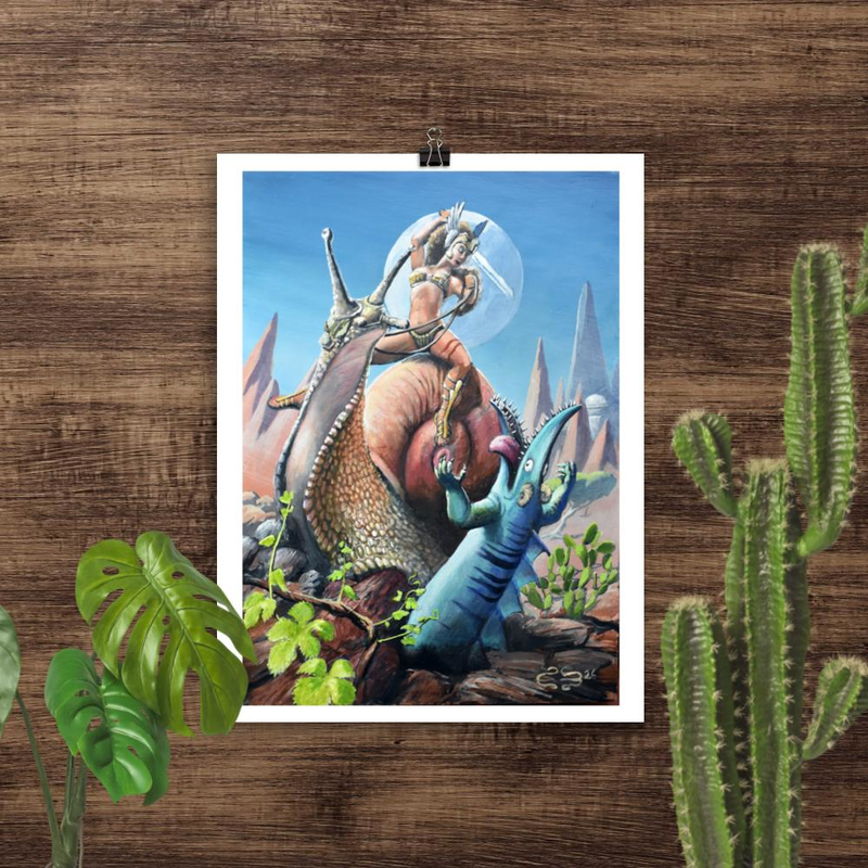 Vineyard Valkyrie fine art print
