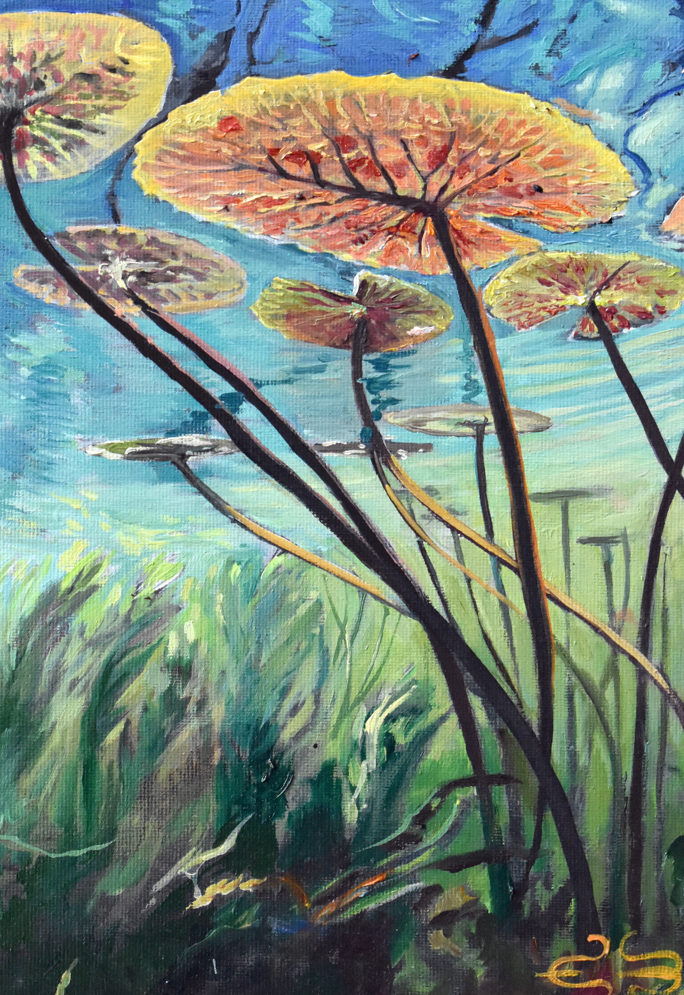 Under Water Lilies II fine art print