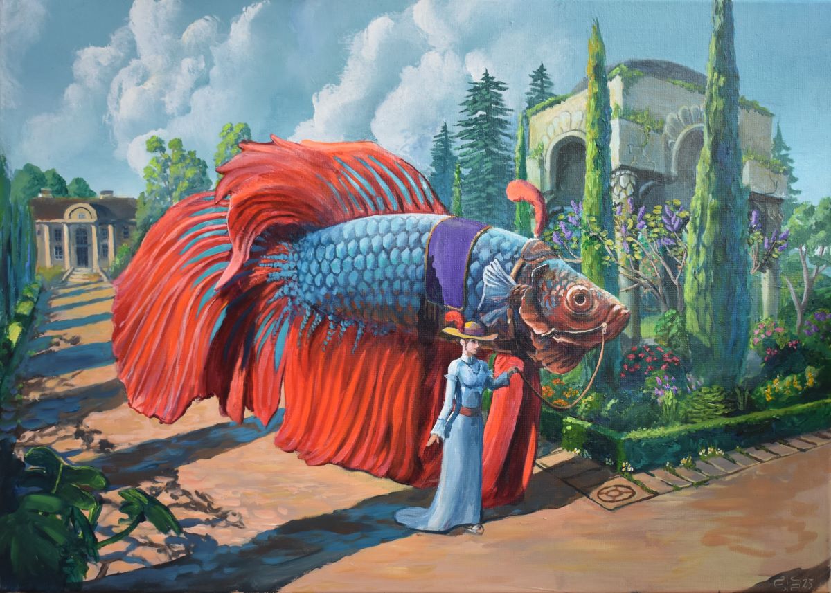 The Sunday Walk fine art print