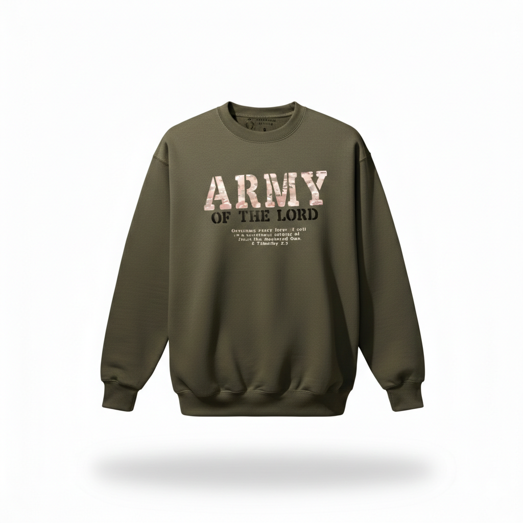 Army of the Lord Crewneck Sweatshirt (Olive)