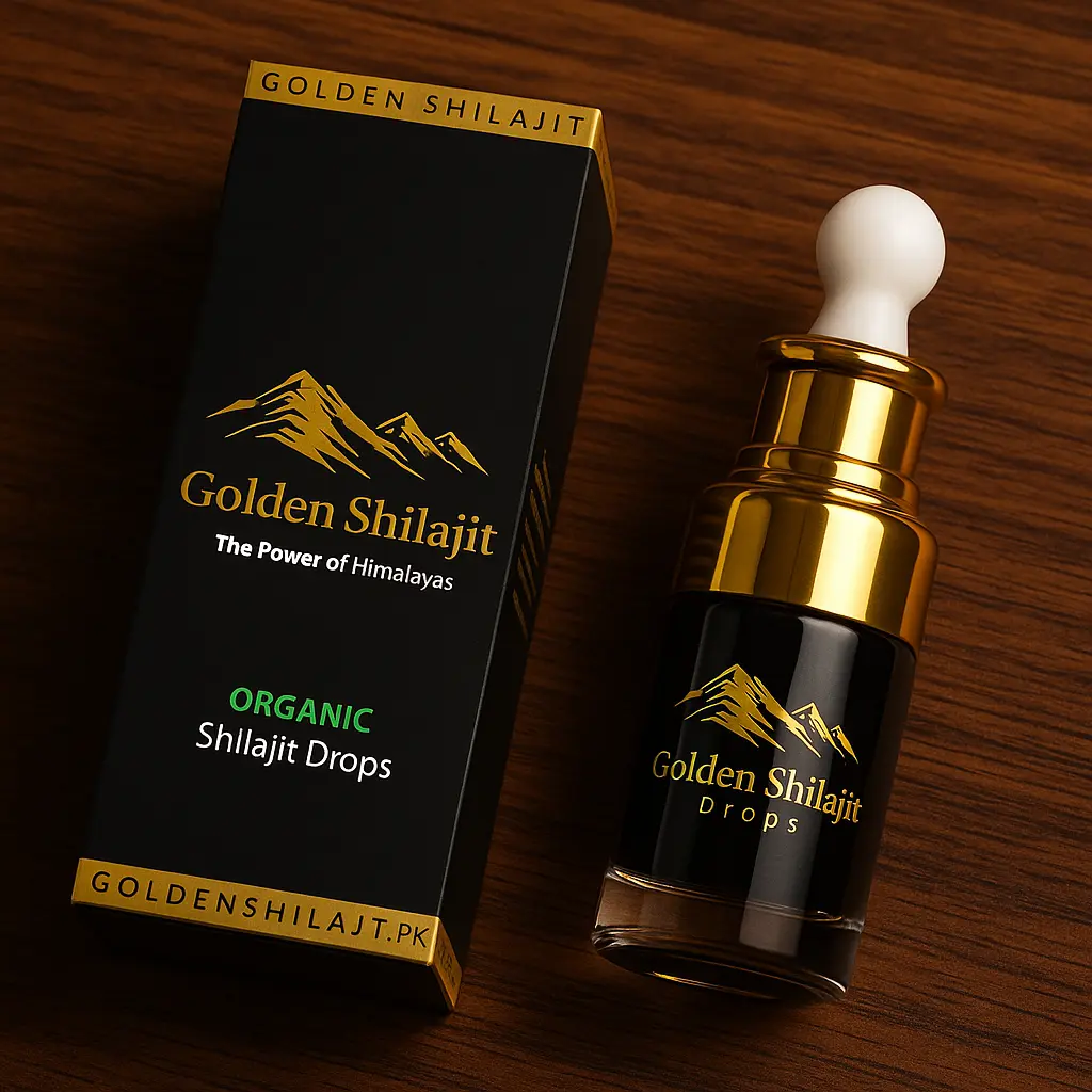 Golden Shilajit Organic Drops 30ml X 2 (60ml)