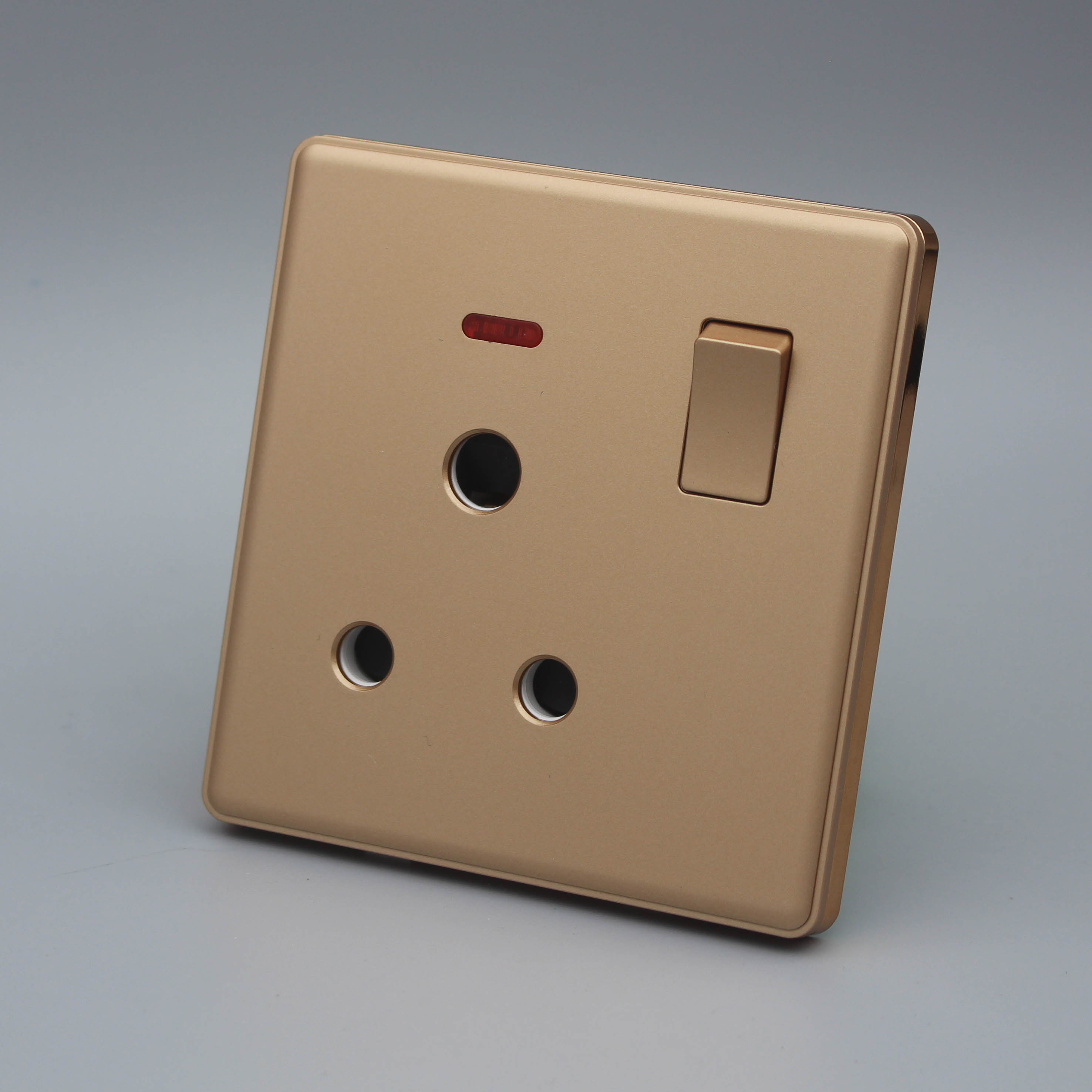 Gold Electrical Wall Socket