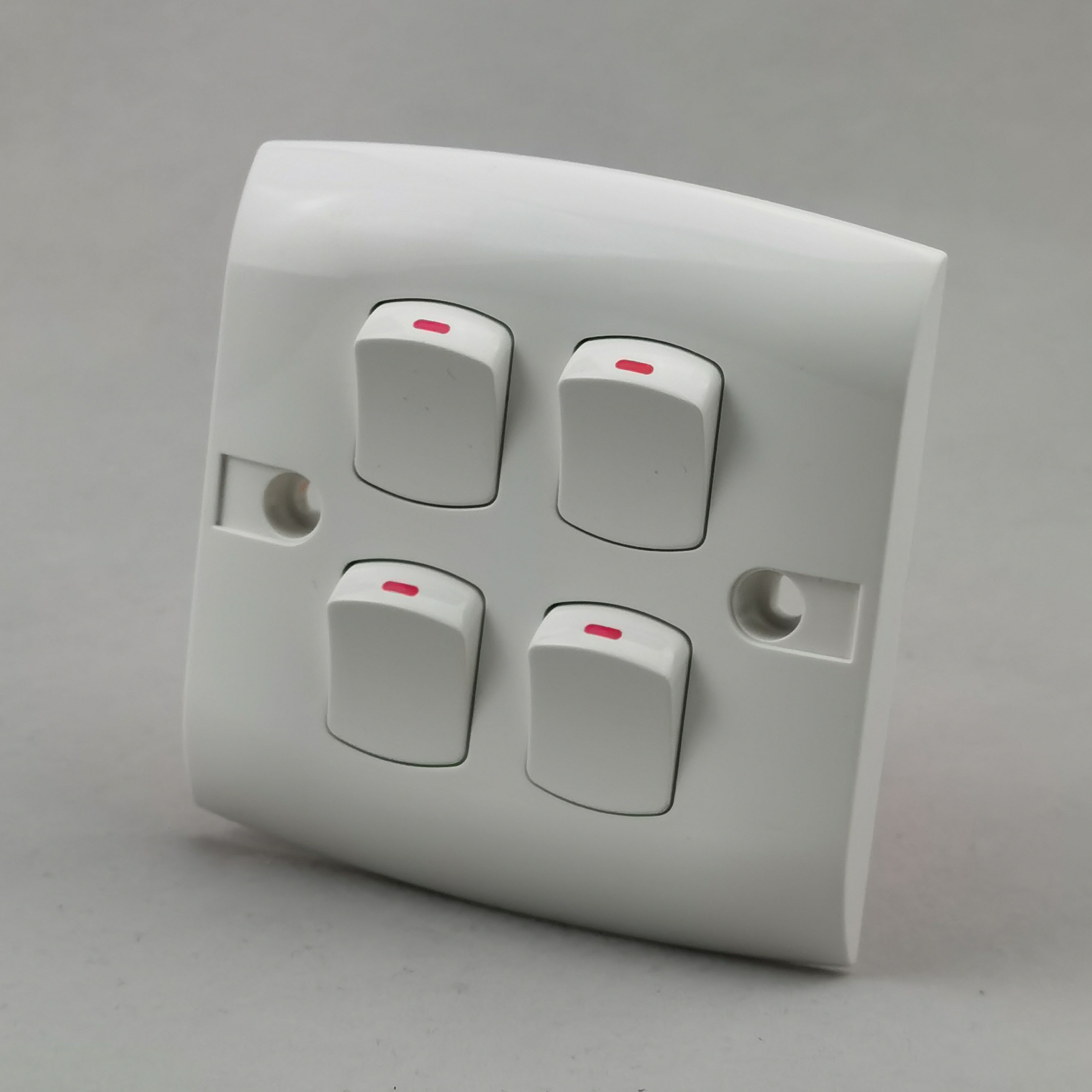 Quadruple Light Switch Panel
