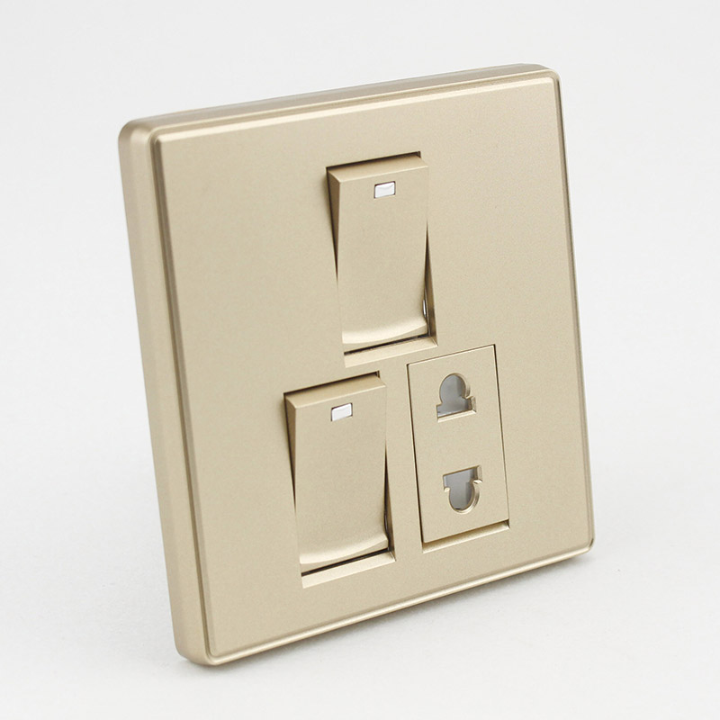 Modern Dual Switch Wall Socket
