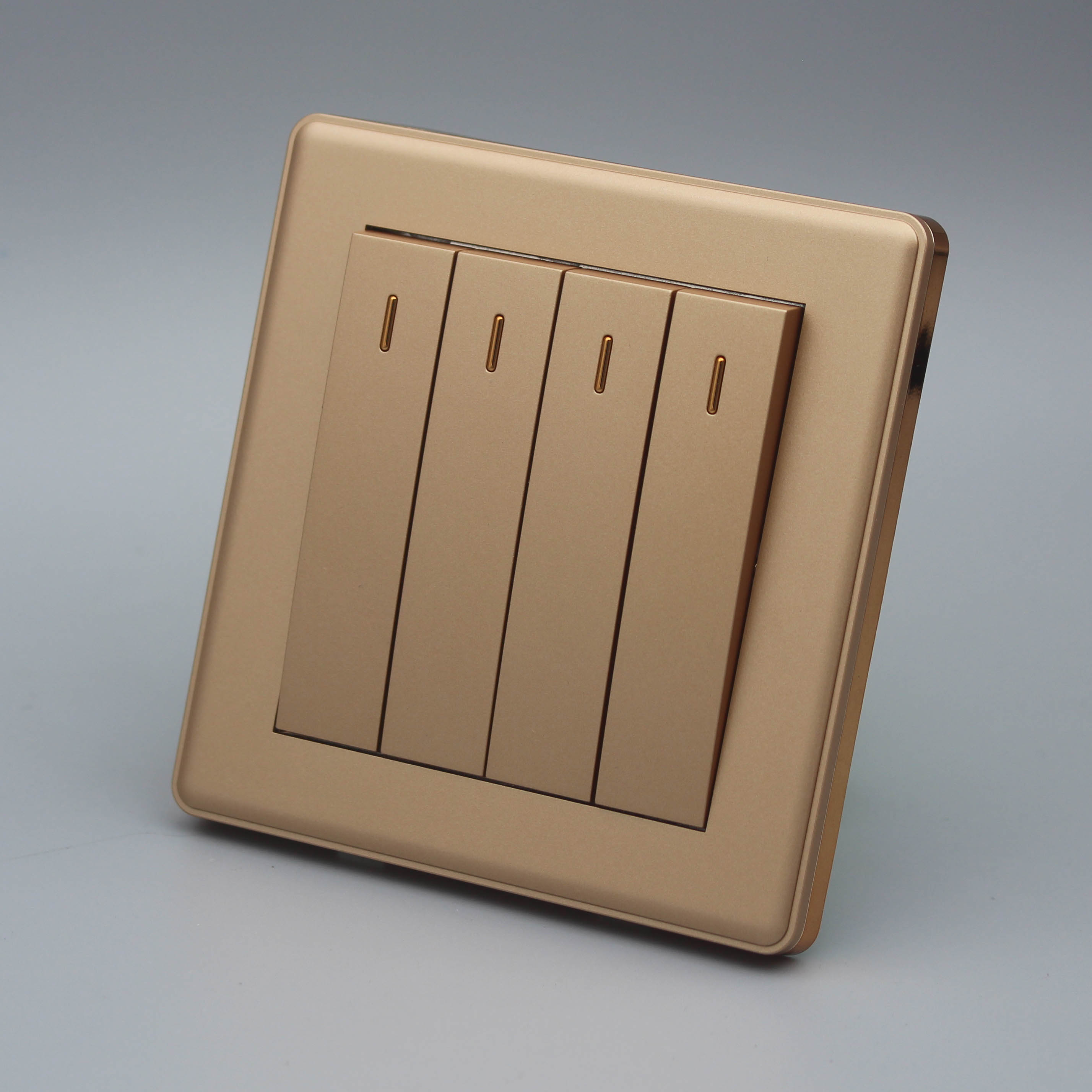 Gold Quad Light Switch