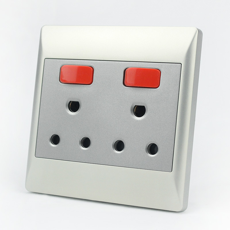 Dual Switch Electrical Wall Socket