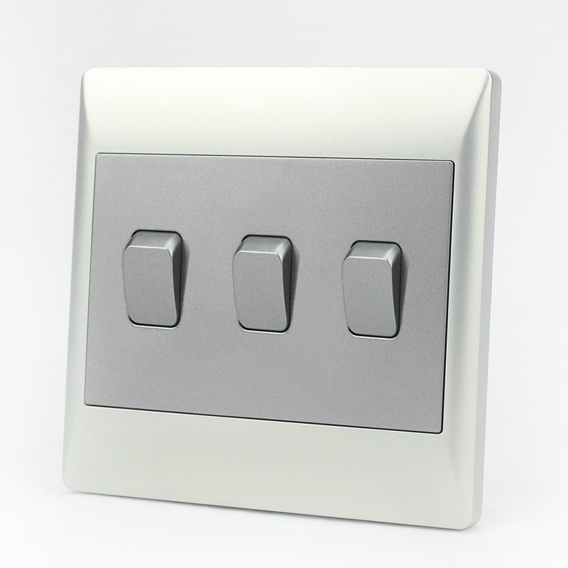 Triple light switch panel