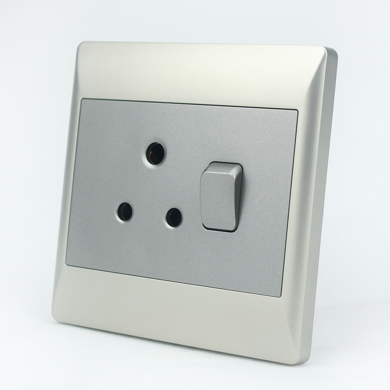 Electrical wall socket with switch