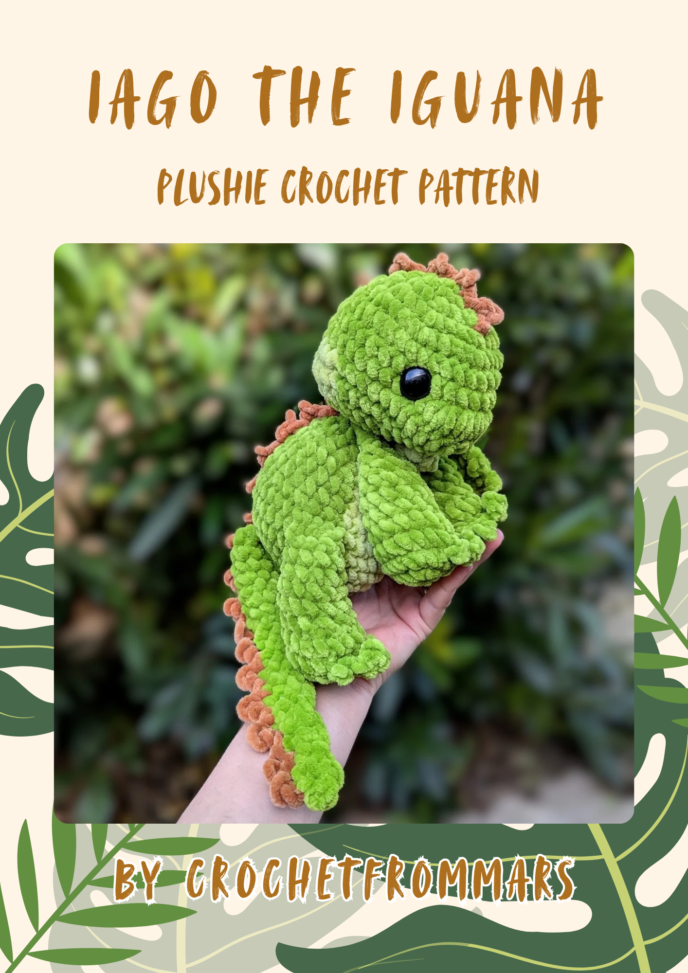 Iago the iguana PLUSHIE