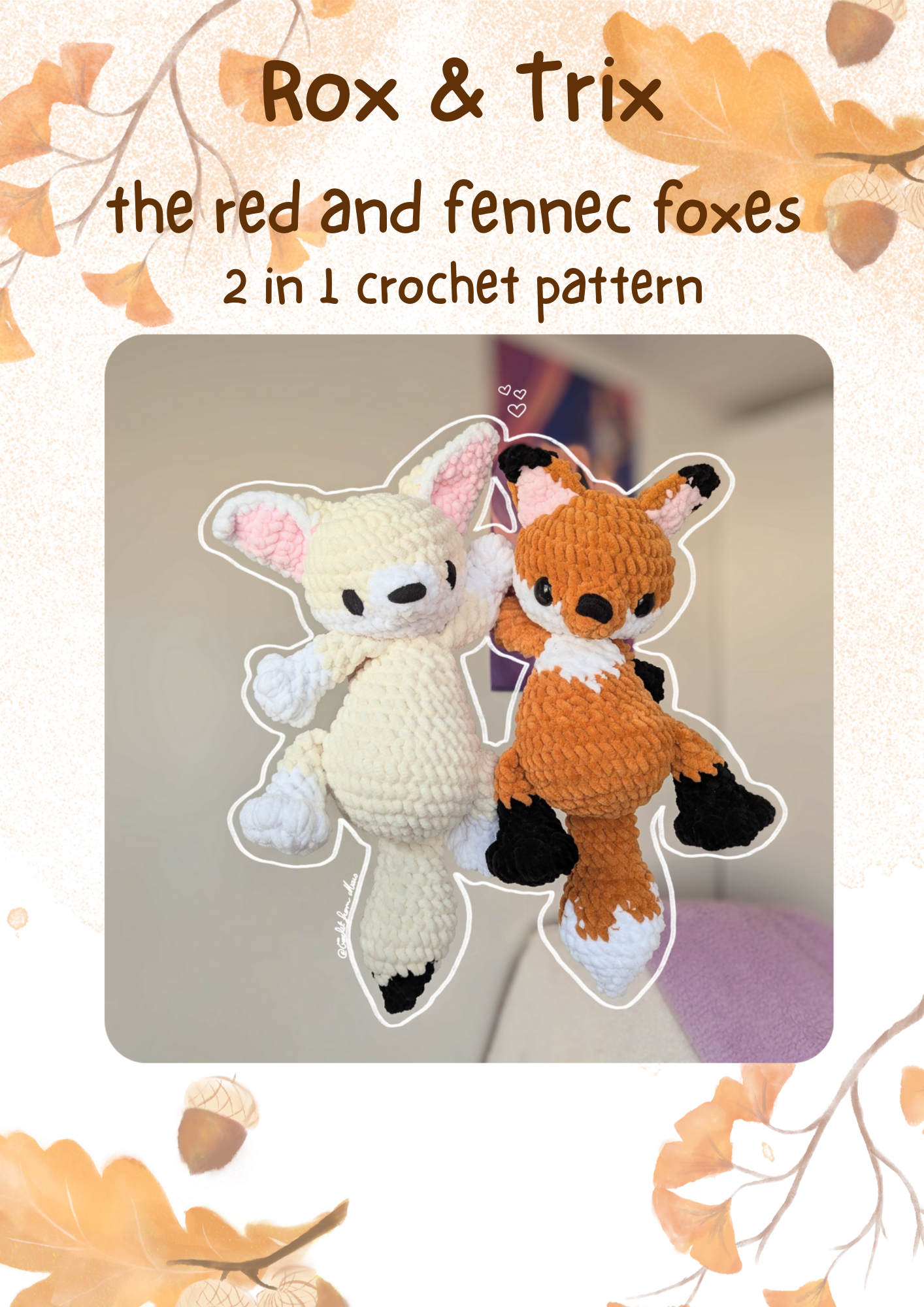 Rox and Trix the foxes PLUSHIE 