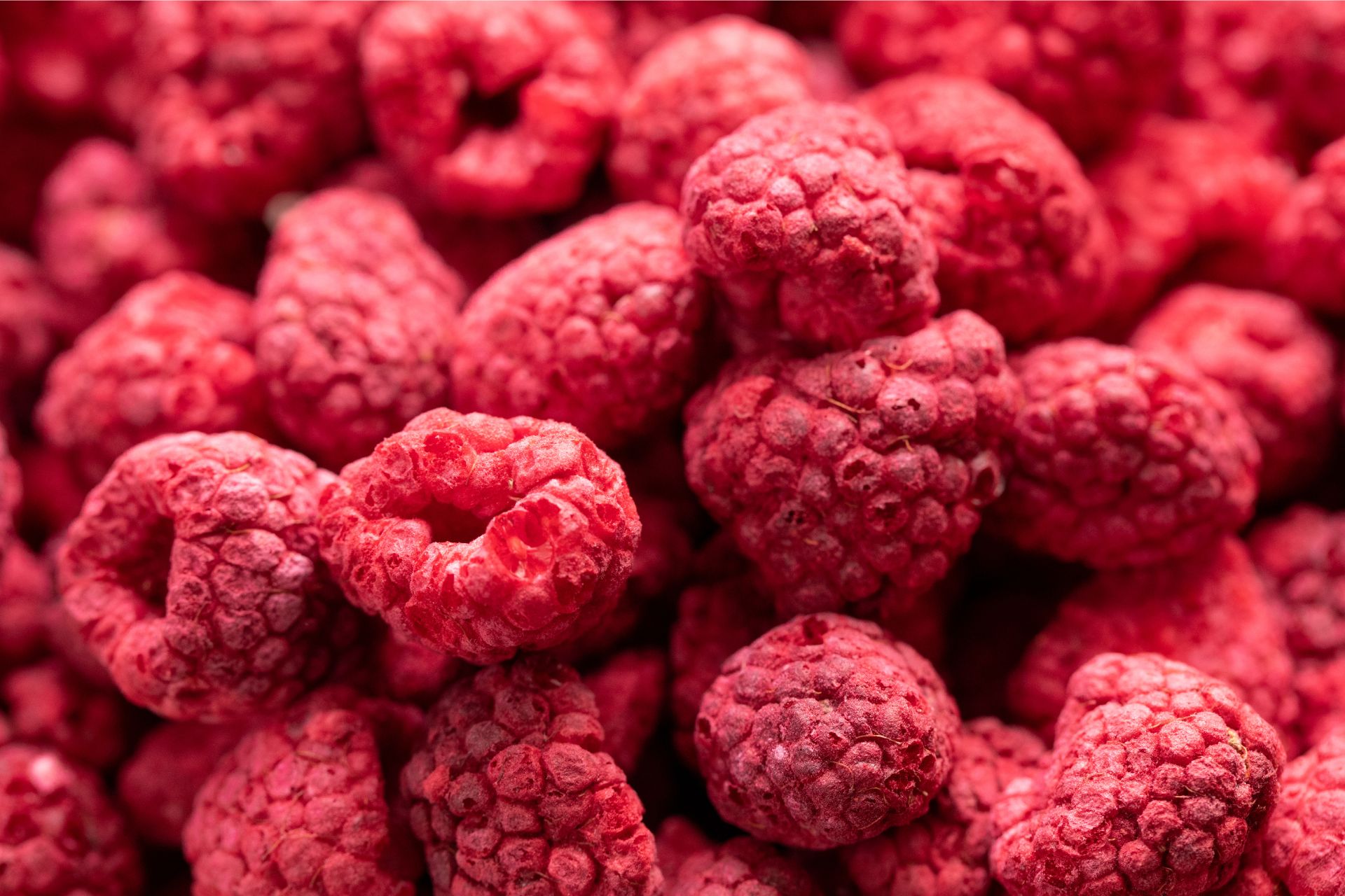 Framboises lyophilisées entières