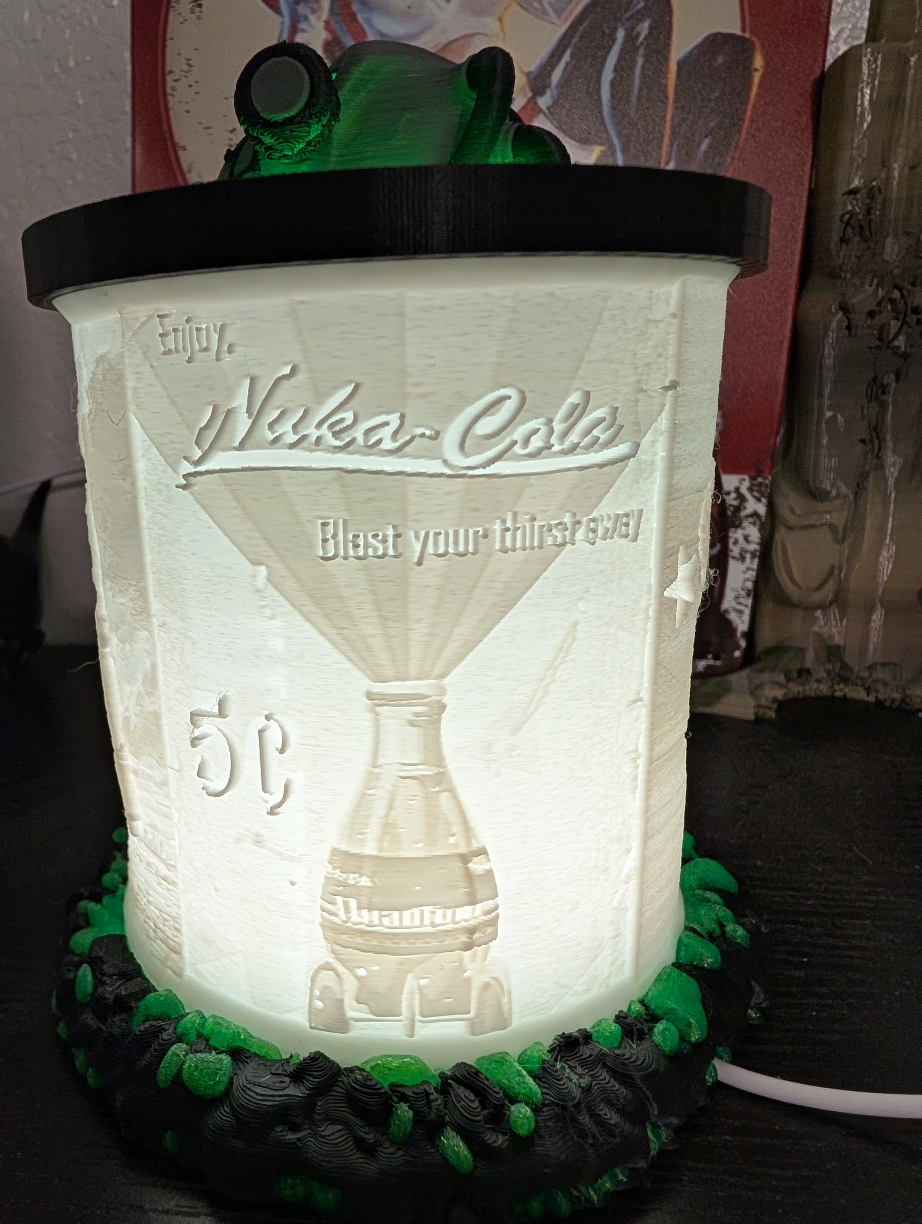 Fallout lithophane Power Armor Lamp