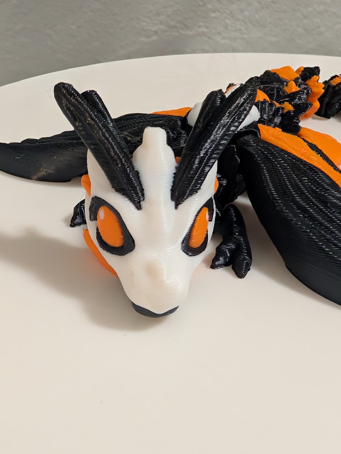 Baby Deathshead moth articulated dragon