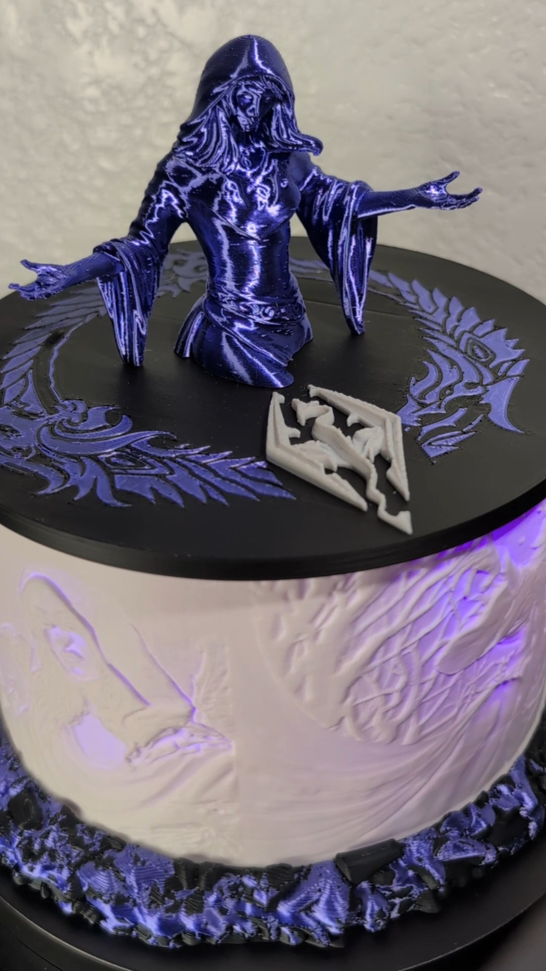 The Mistress of Shadows: Custom Nocturnal Lithophane Lamp