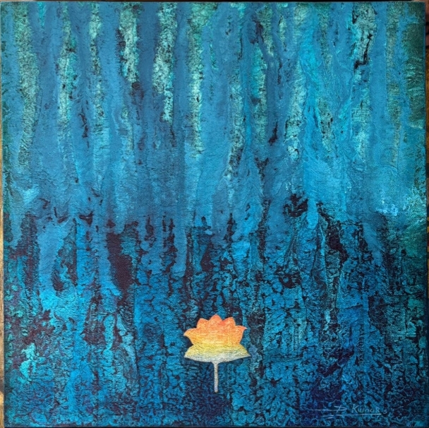 Abstract Lotus Painting