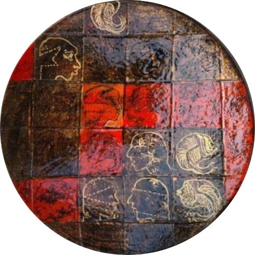 Terracotta plate - I