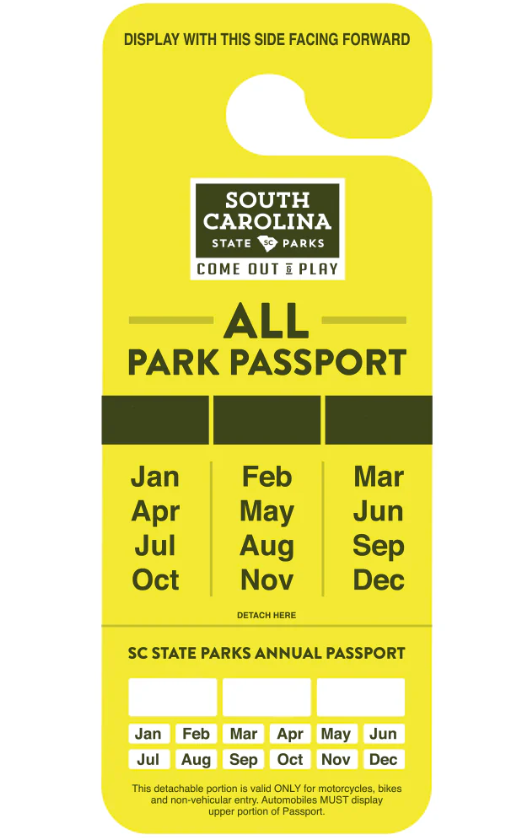 South Carolina All Park Passport - Yellow