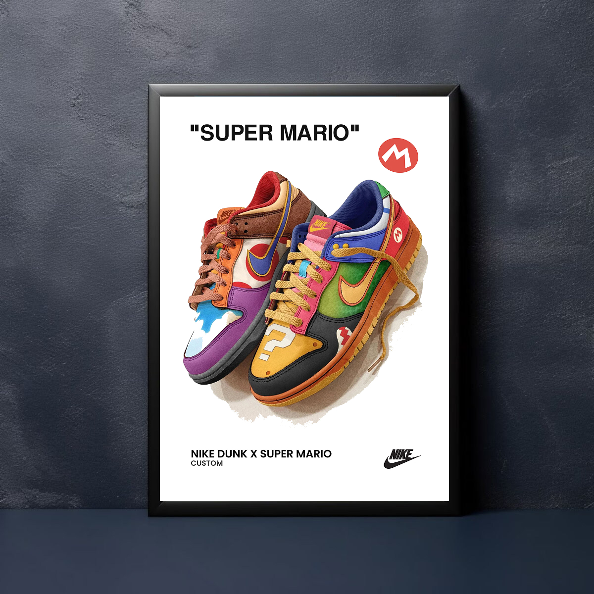 Nike Dunk x Super Mario Custom Sneakers