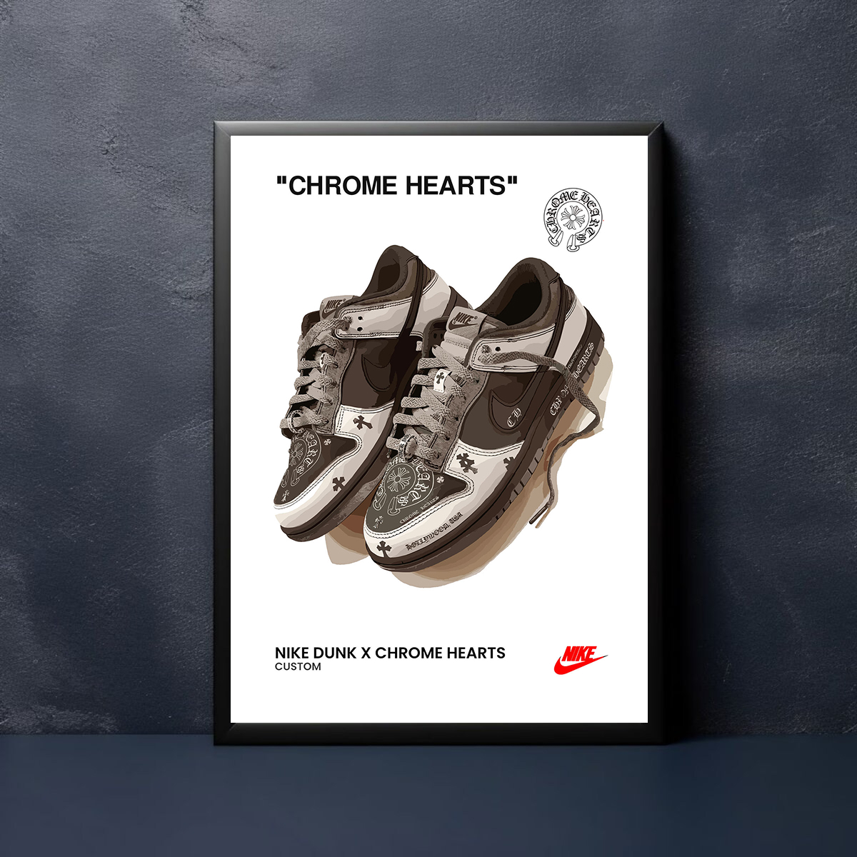 Nike Dunk x Chrome Hearts Custom Sneakers