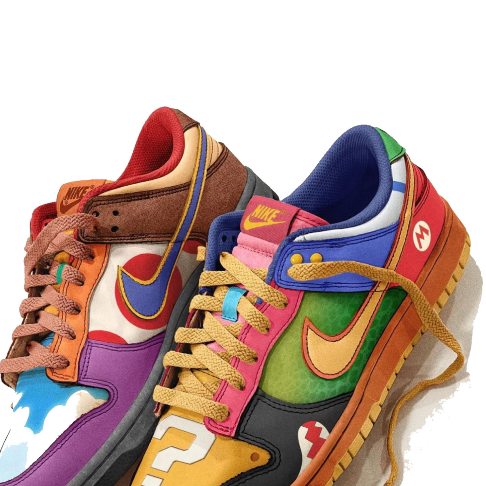 Nike Dunk x Super Mario Custom Sneakers