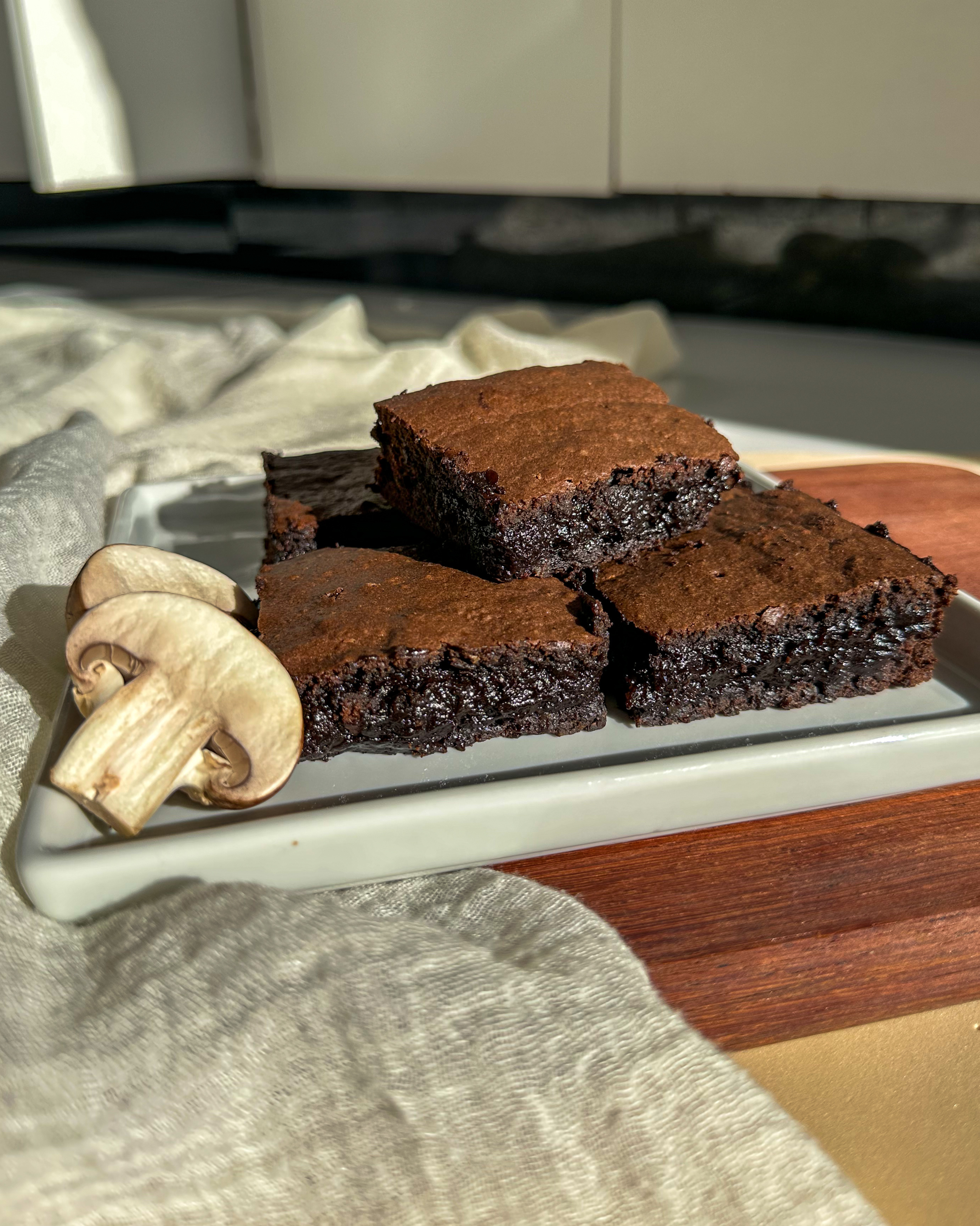 Brownie de cogumelo