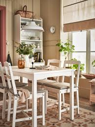 White Wooden Dining Table Set
