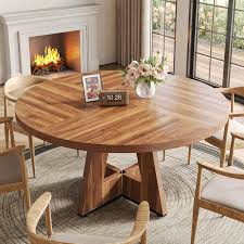 Modern Round Wooden Dining Table