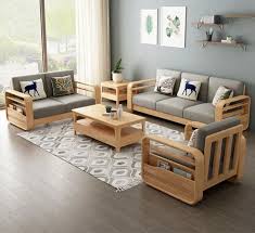 Modern Wooden Sofa Set