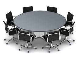 Modern Round Conference Table Set