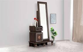 Modern Wooden Dressing Table with Mirror