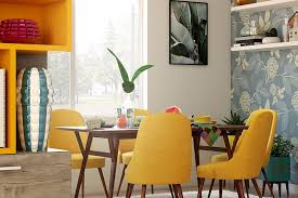 YELLOW THEME DINING TABLE
