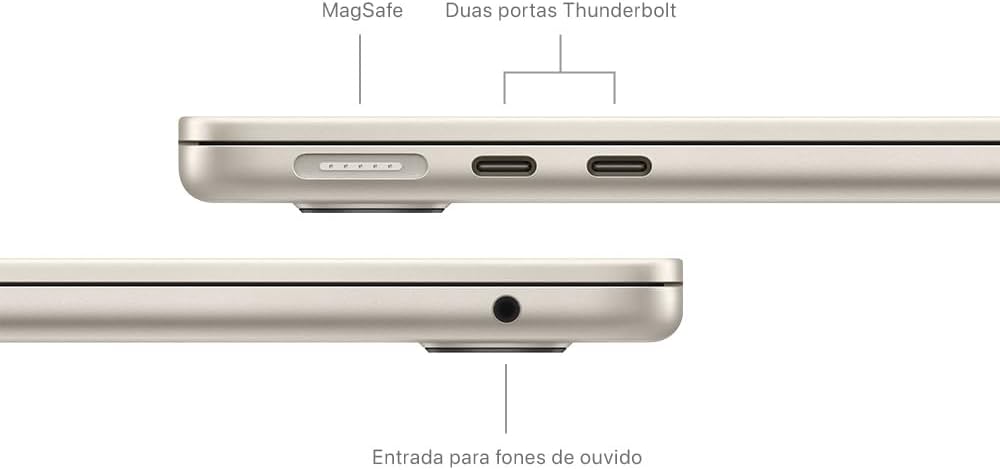 Apple Macbook Air 13 Polegadas, Processador M3 - 24GB de RAM - 512GB SSD.